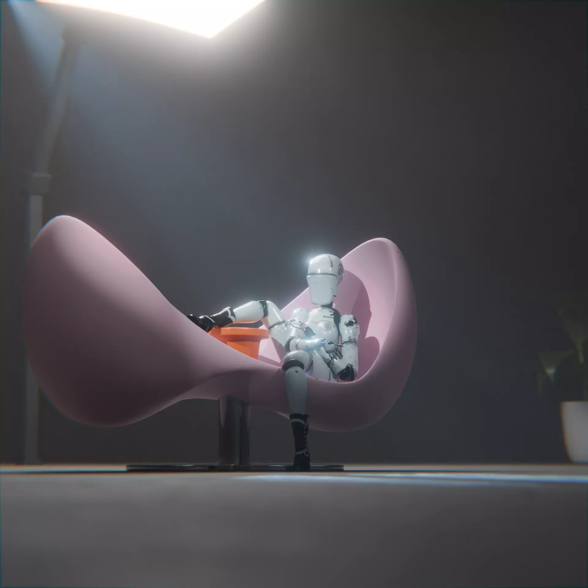 Damaged robot 3D model_2