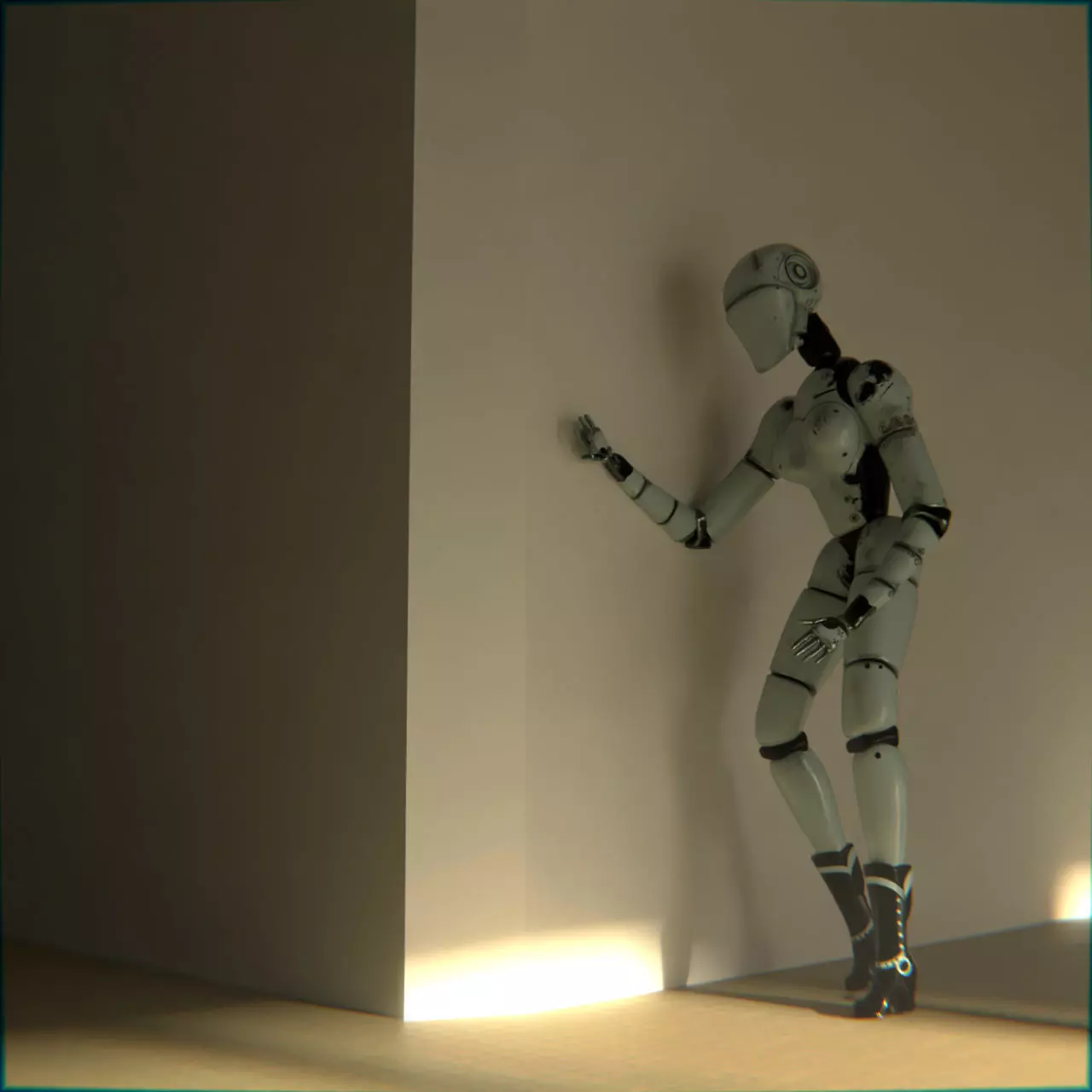 Damaged robot 3D model_0