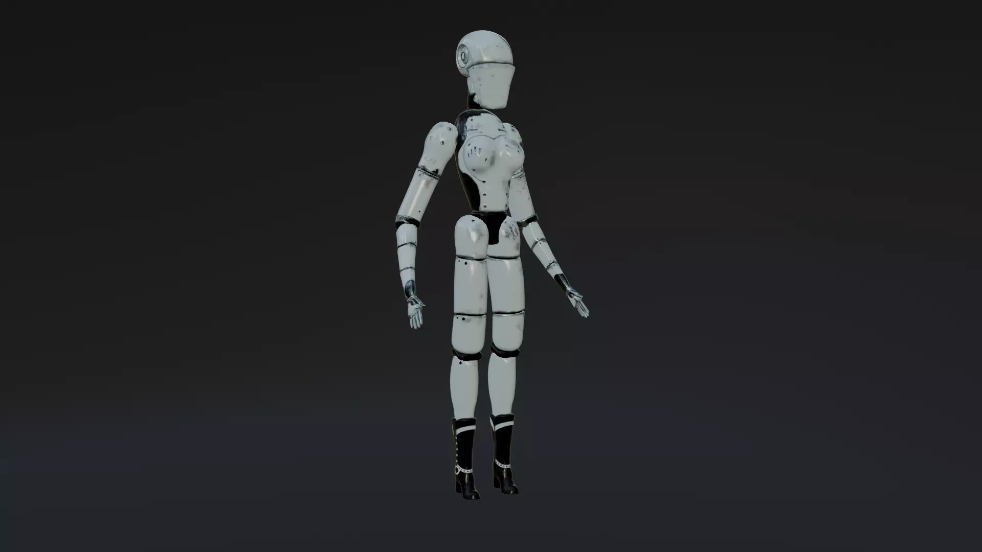 Damaged robot 3D model_6