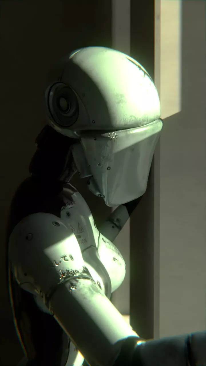 Damaged robot 3D model_1