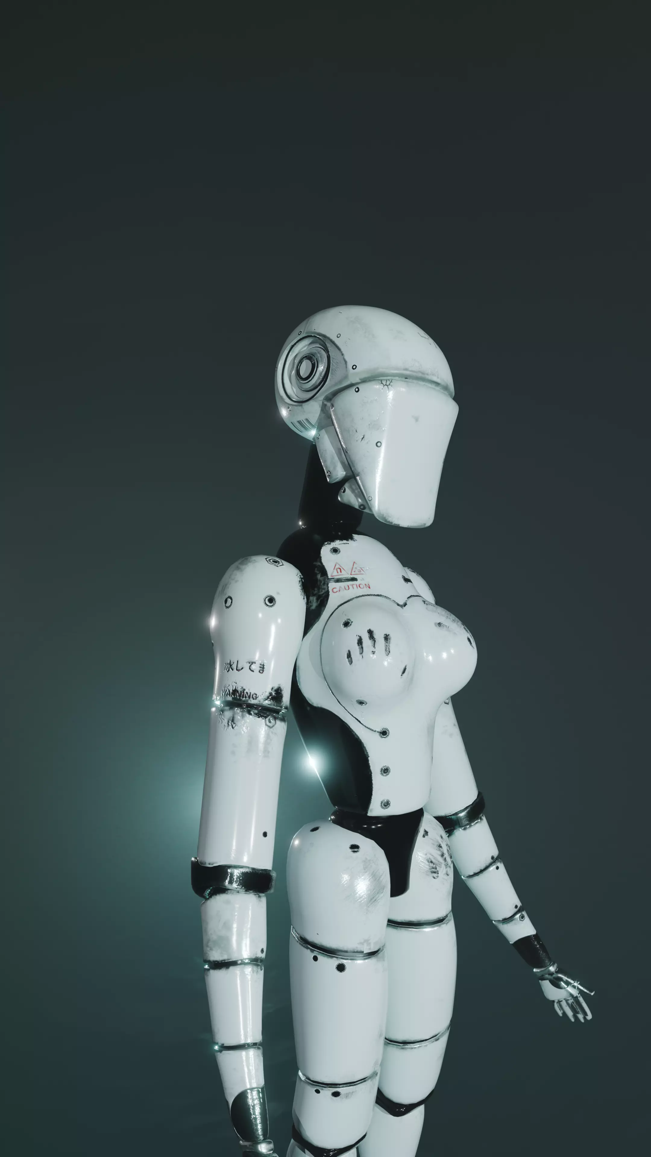 Damaged robot 3D model_4