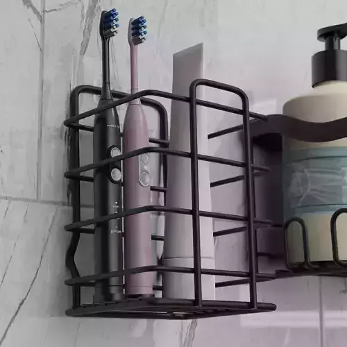Metal toothbrush holder 