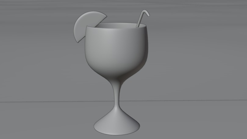 Summer beverage 3D model_2