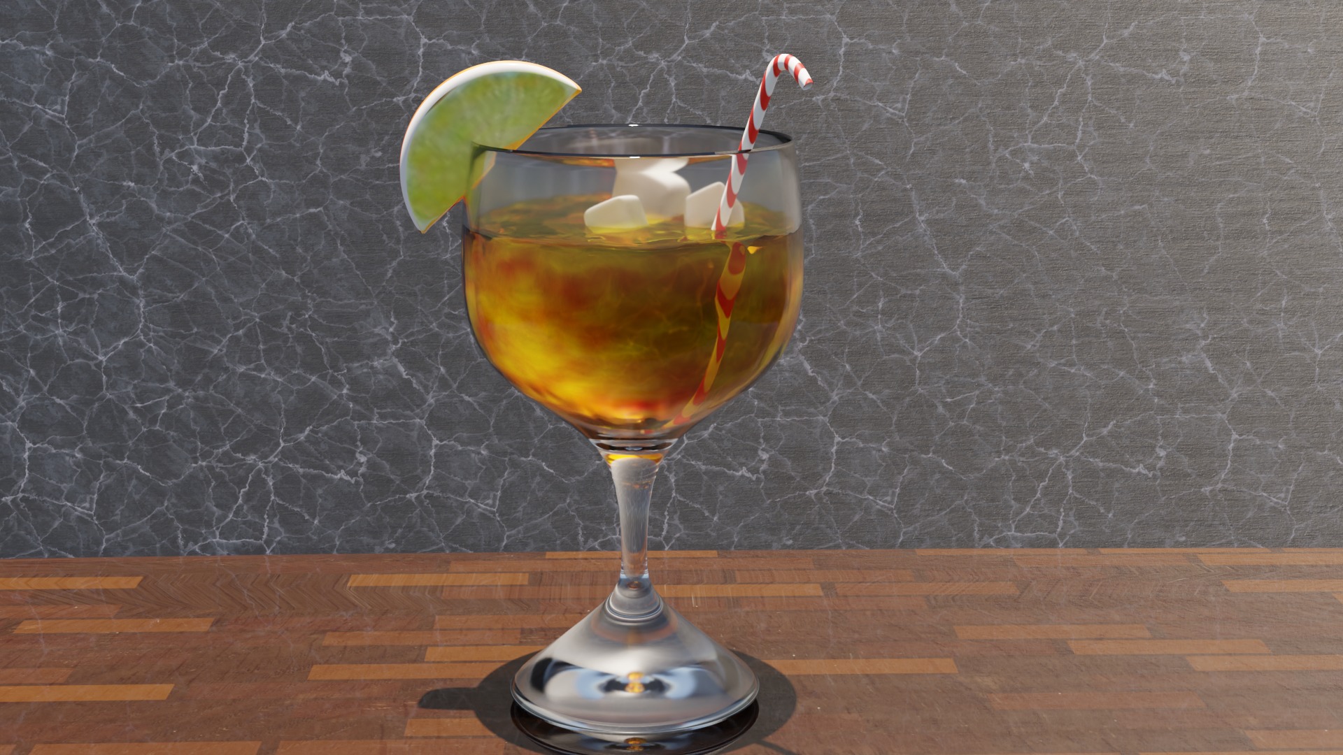 Summer beverage 3D model_1