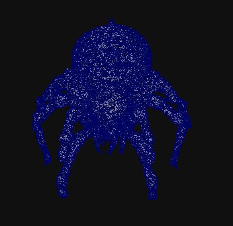 Spider Creature  3D model_4
