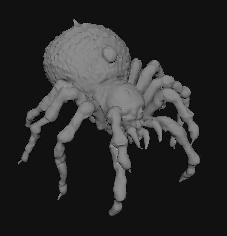 Spider Creature  3D model_3