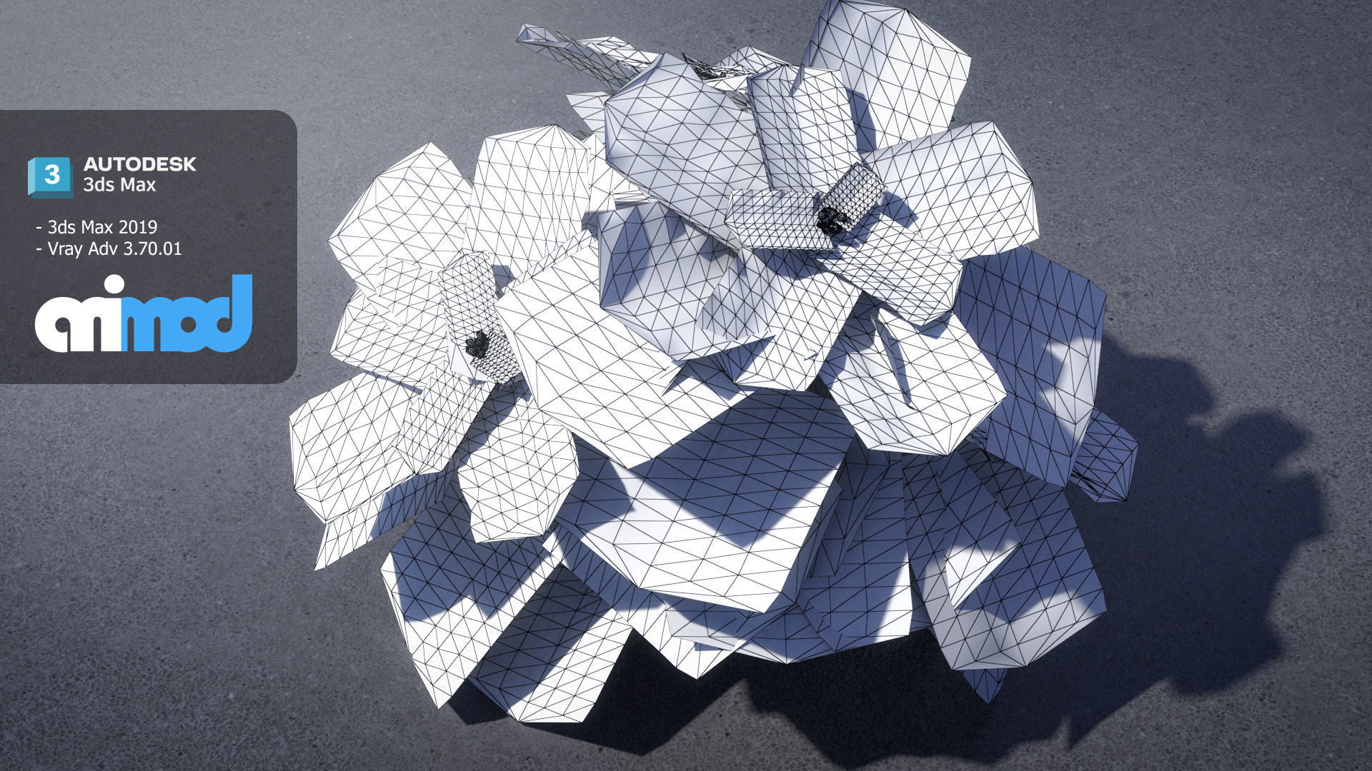 Poinsettia 001 3D model_7