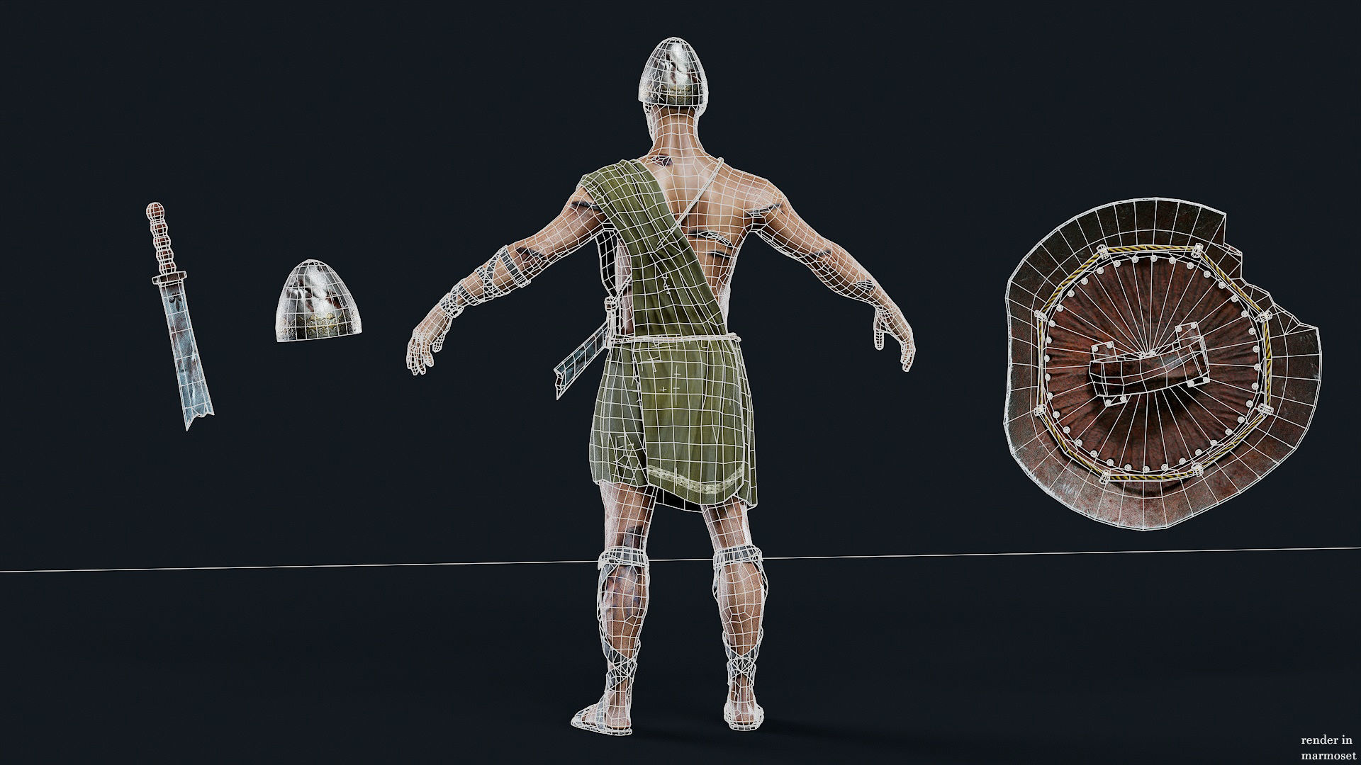 SPARTAN ILOTE UNDEAD 2 Low-poly 3D model_10