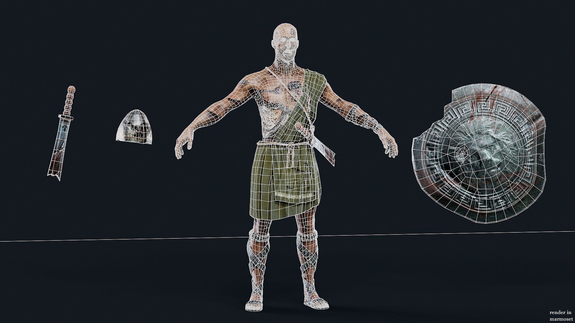 SPARTAN ILOTE UNDEAD 2 Low-poly 3D model_12