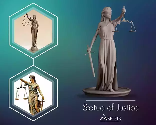 Statue of justice 3D print model