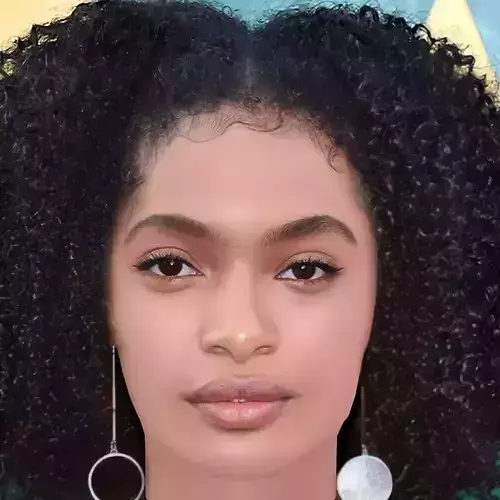 Yara Shahidi Head - No Hair - Low poly head for game 