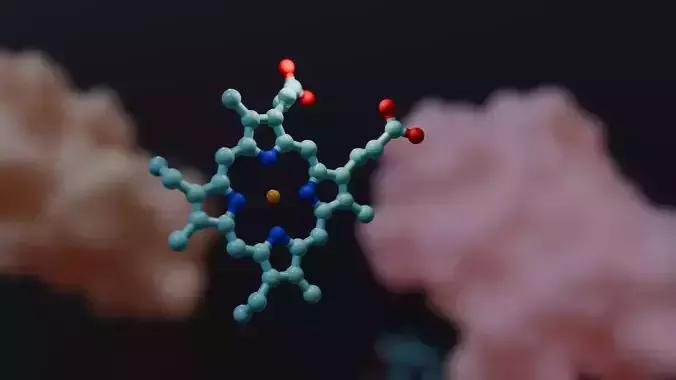 Alpha Hemoglobin Low-poly 3D model