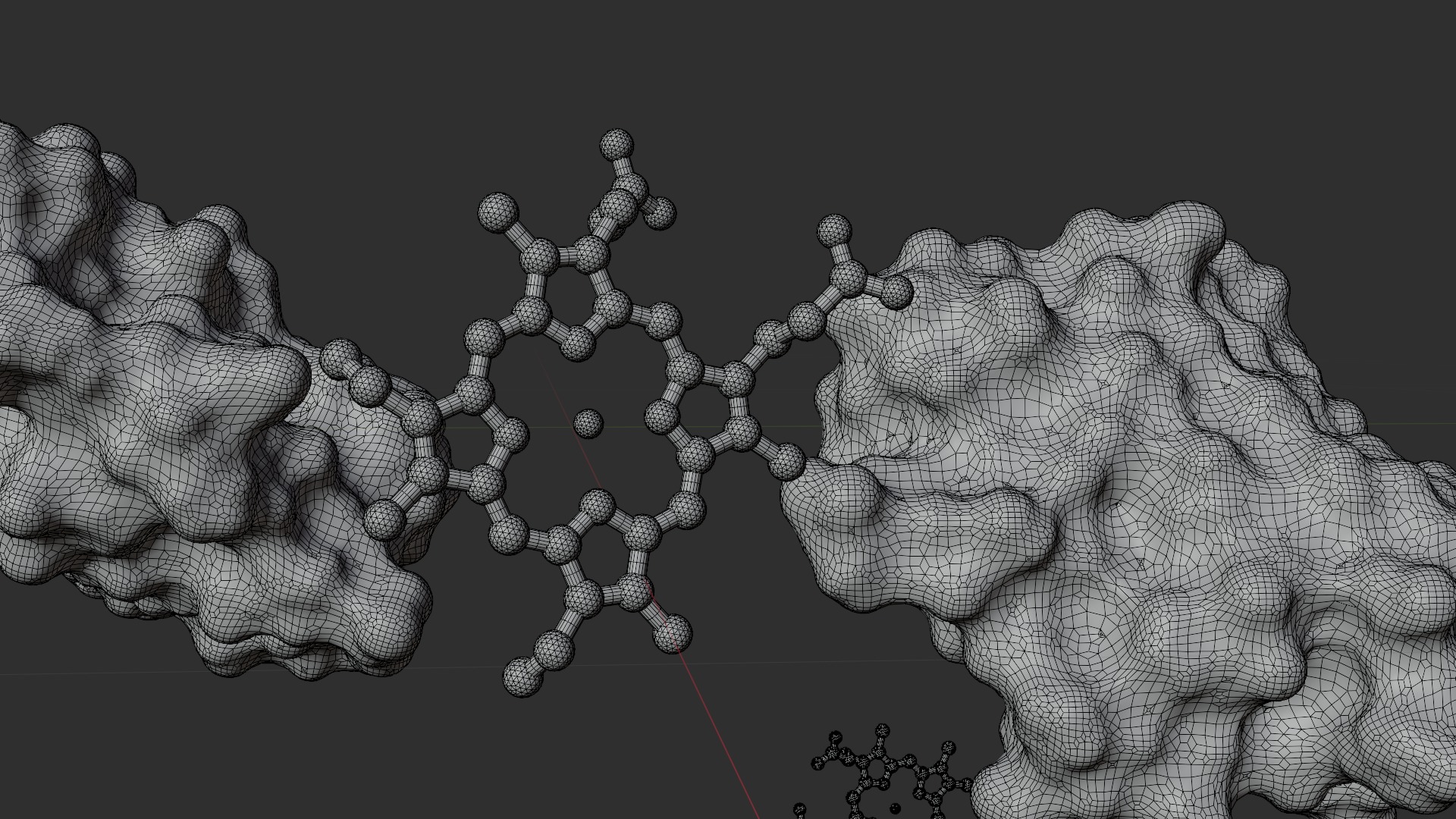Alpha Hemoglobin Low-poly 3D model_6