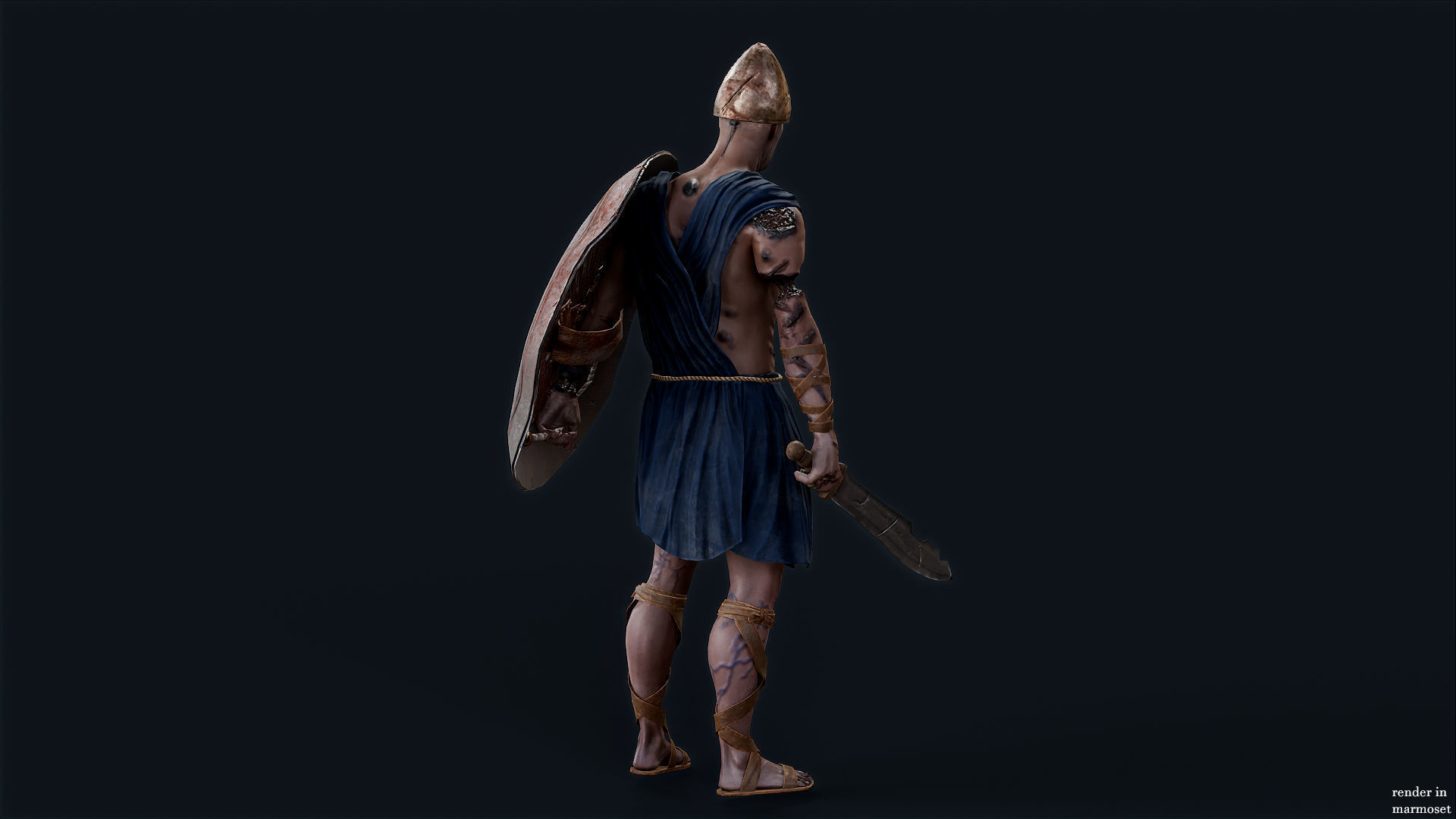 SPARTAN ILOTE UNDEAD 3 Low-poly 3D model_5