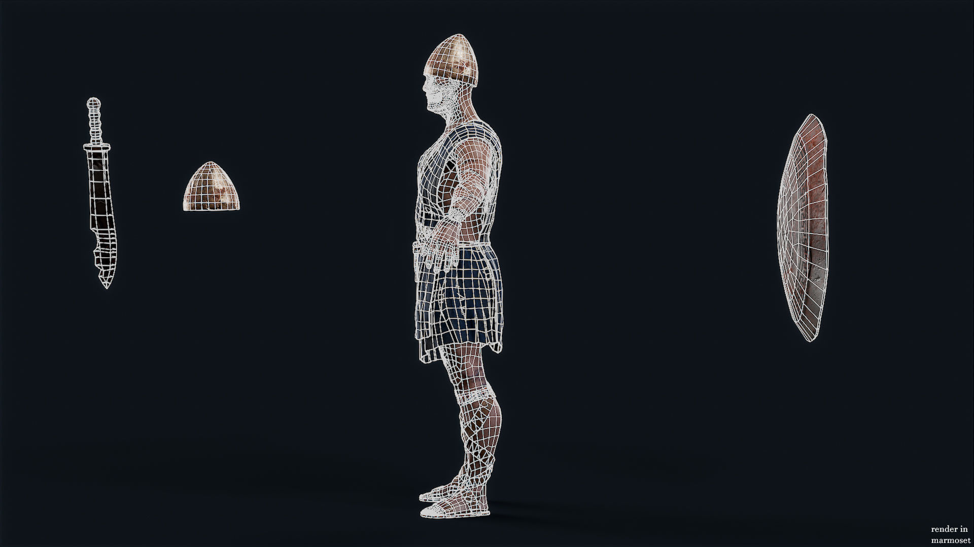 SPARTAN ILOTE UNDEAD 3 Low-poly 3D model_11