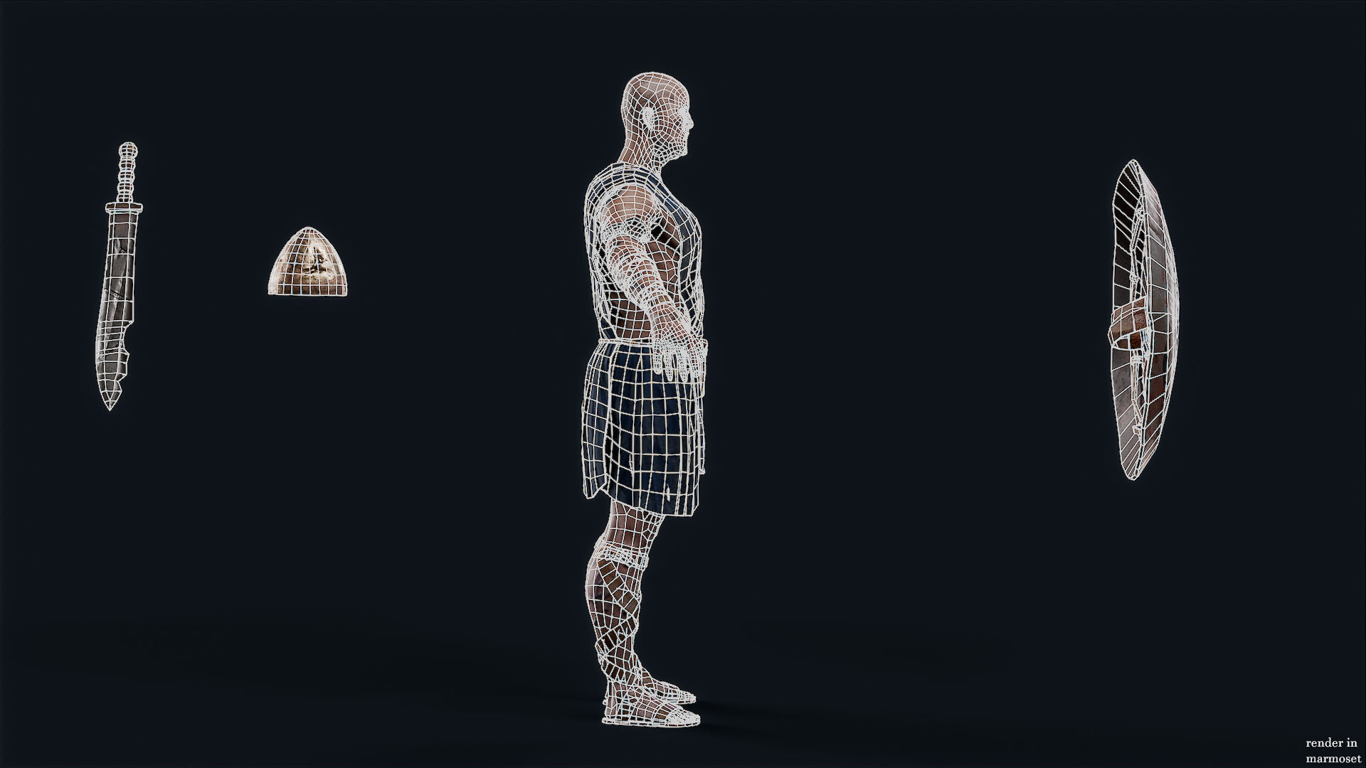 SPARTAN ILOTE UNDEAD 3 Low-poly 3D model_12