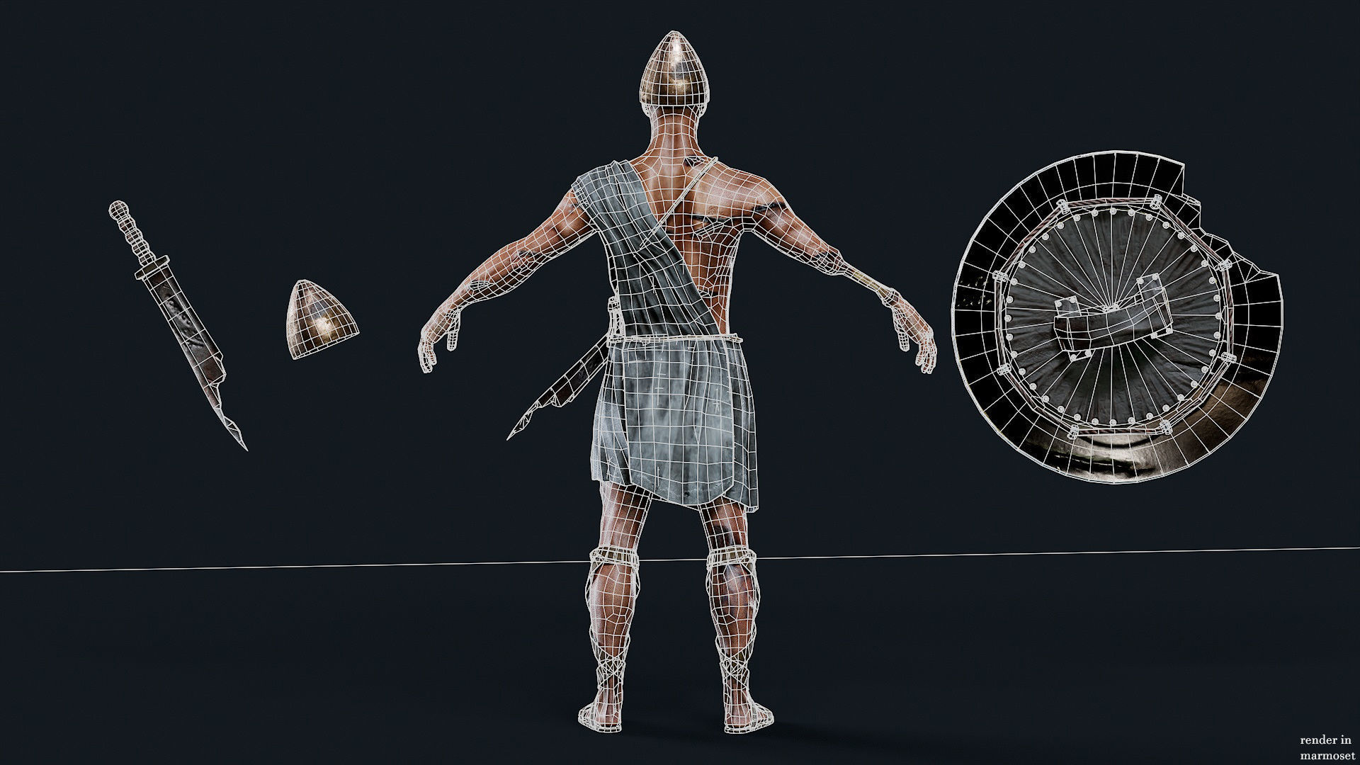 SPARTAN ILOTE UNDEAD 4 Low-poly 3D model_12