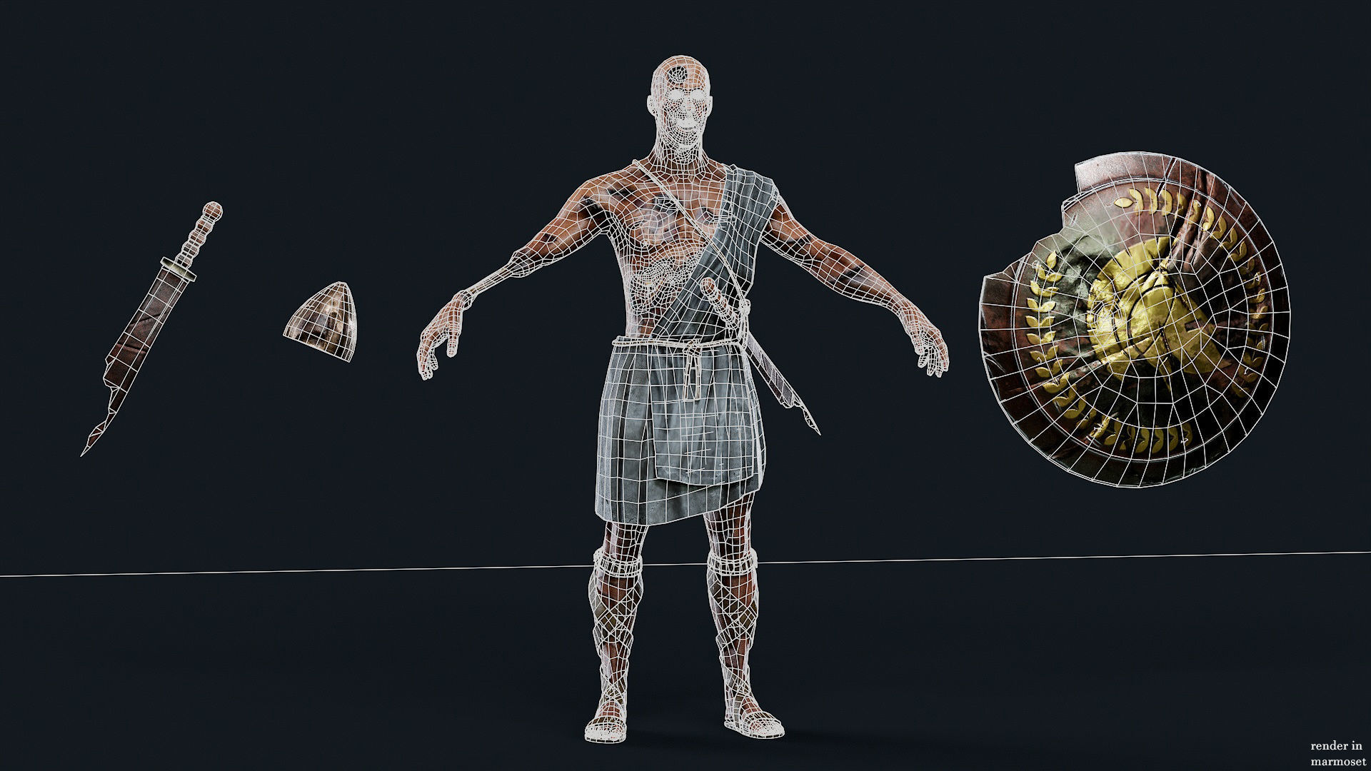 SPARTAN ILOTE UNDEAD 4 Low-poly 3D model_14