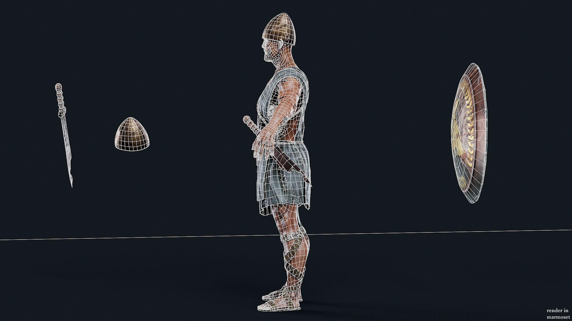 SPARTAN ILOTE UNDEAD 4 Low-poly 3D model_15