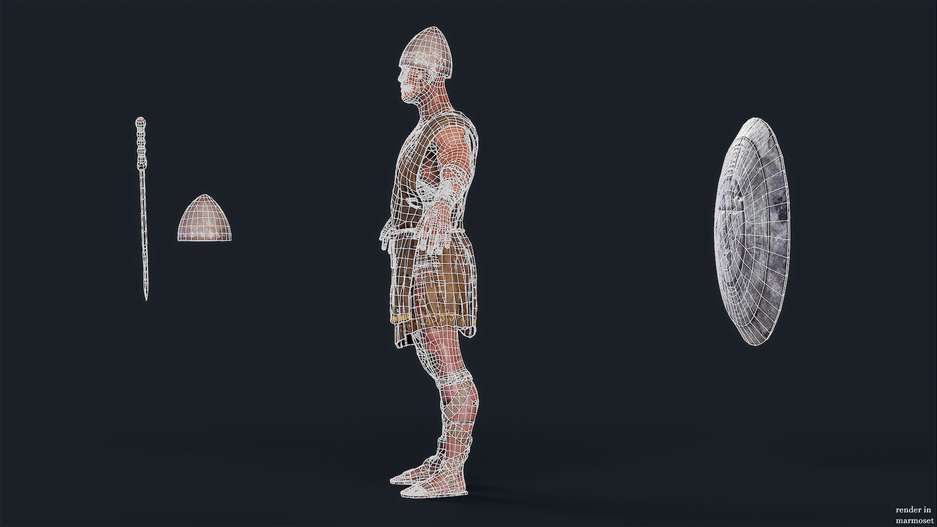 SPARTAN ILOTE UNDEAD 5 Low-poly 3D model_14