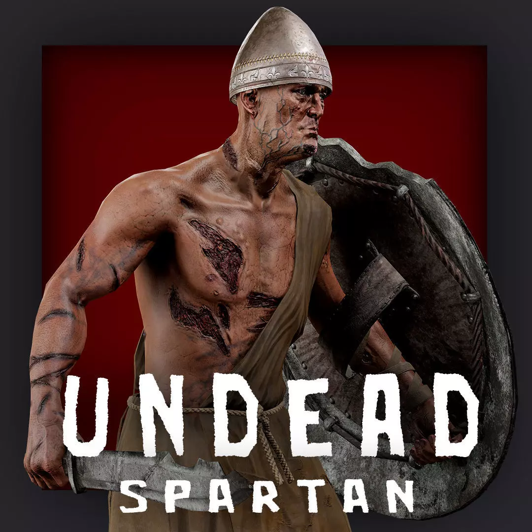 SPARTAN ILOTE UNDEAD 5 Low-poly 3D model_0