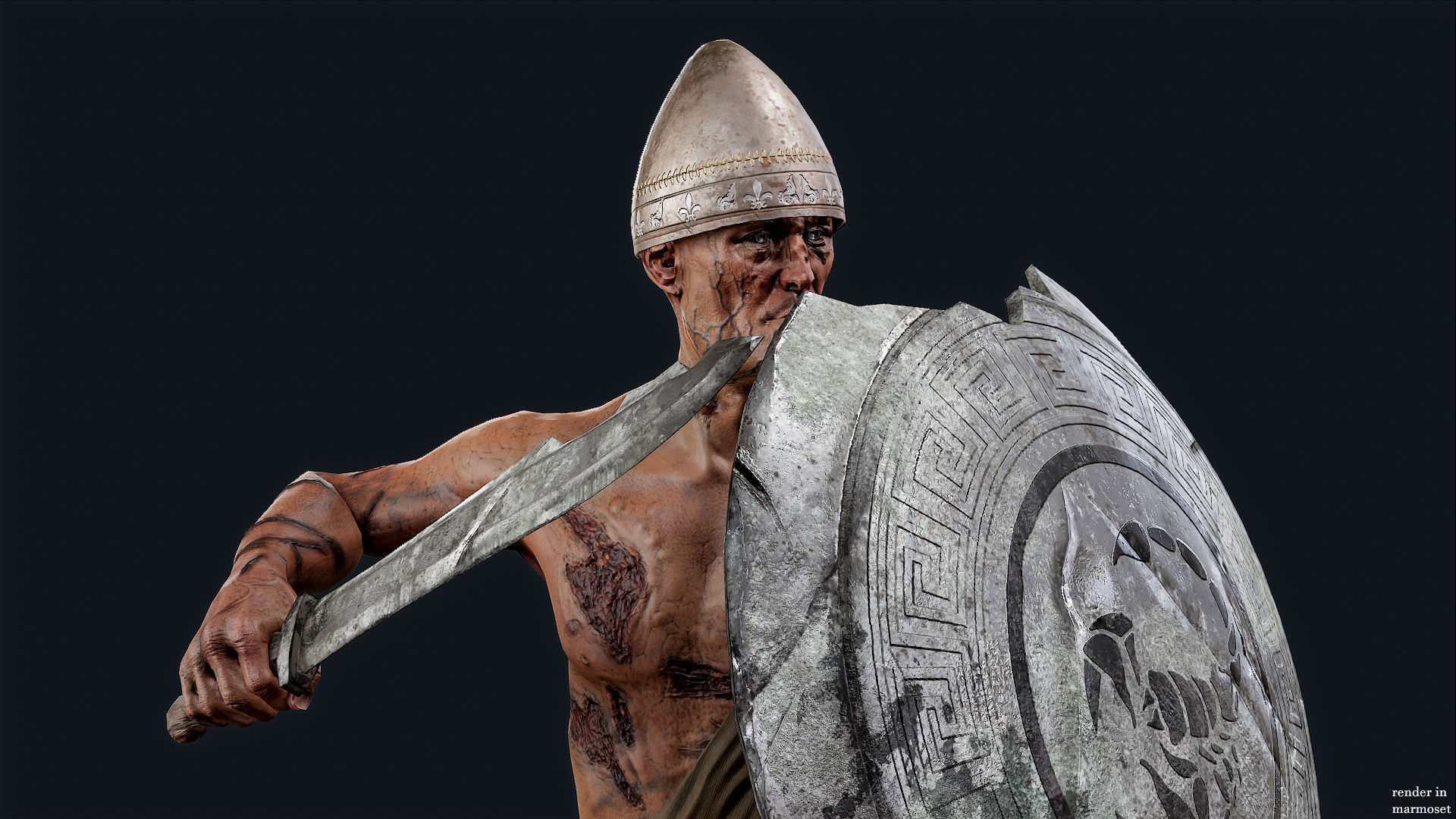 SPARTAN ILOTE UNDEAD 5 Low-poly 3D model_3