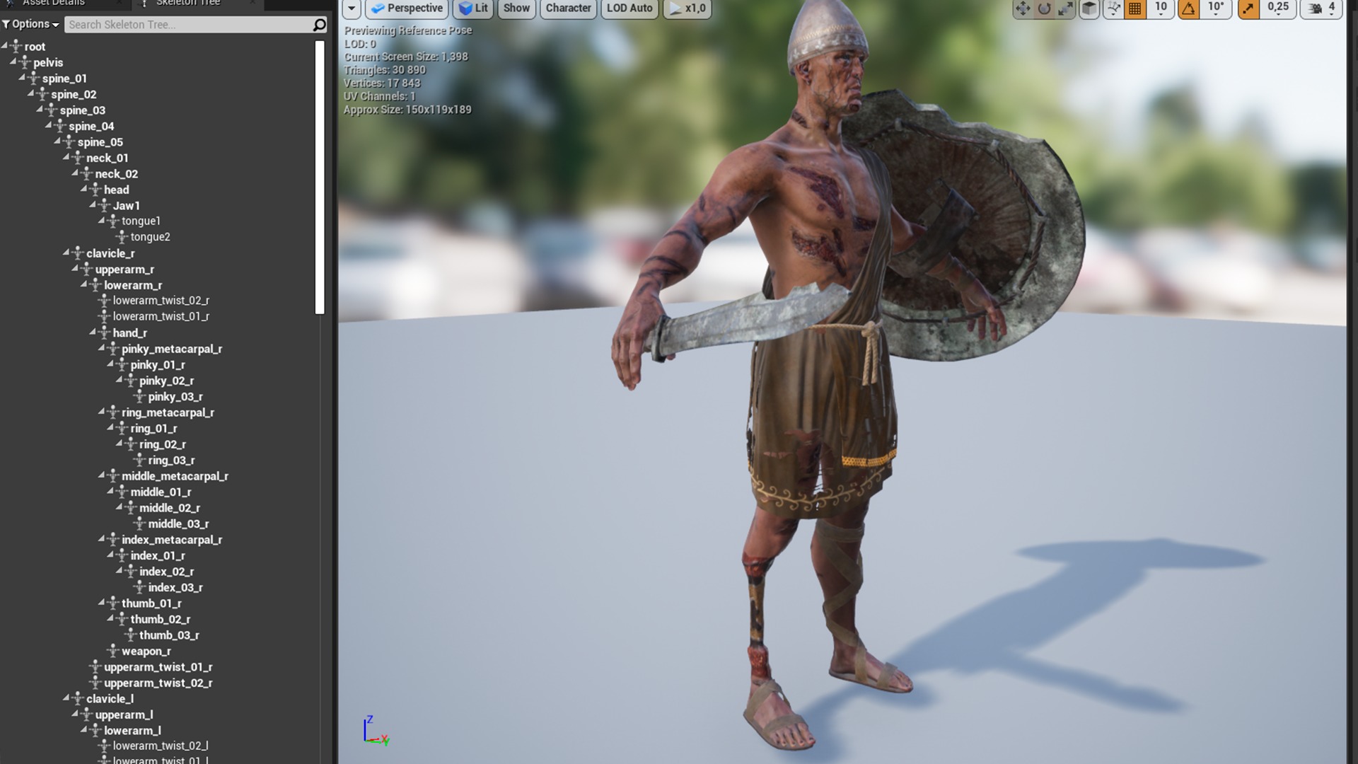 SPARTAN ILOTE UNDEAD 5 Low-poly 3D model_17