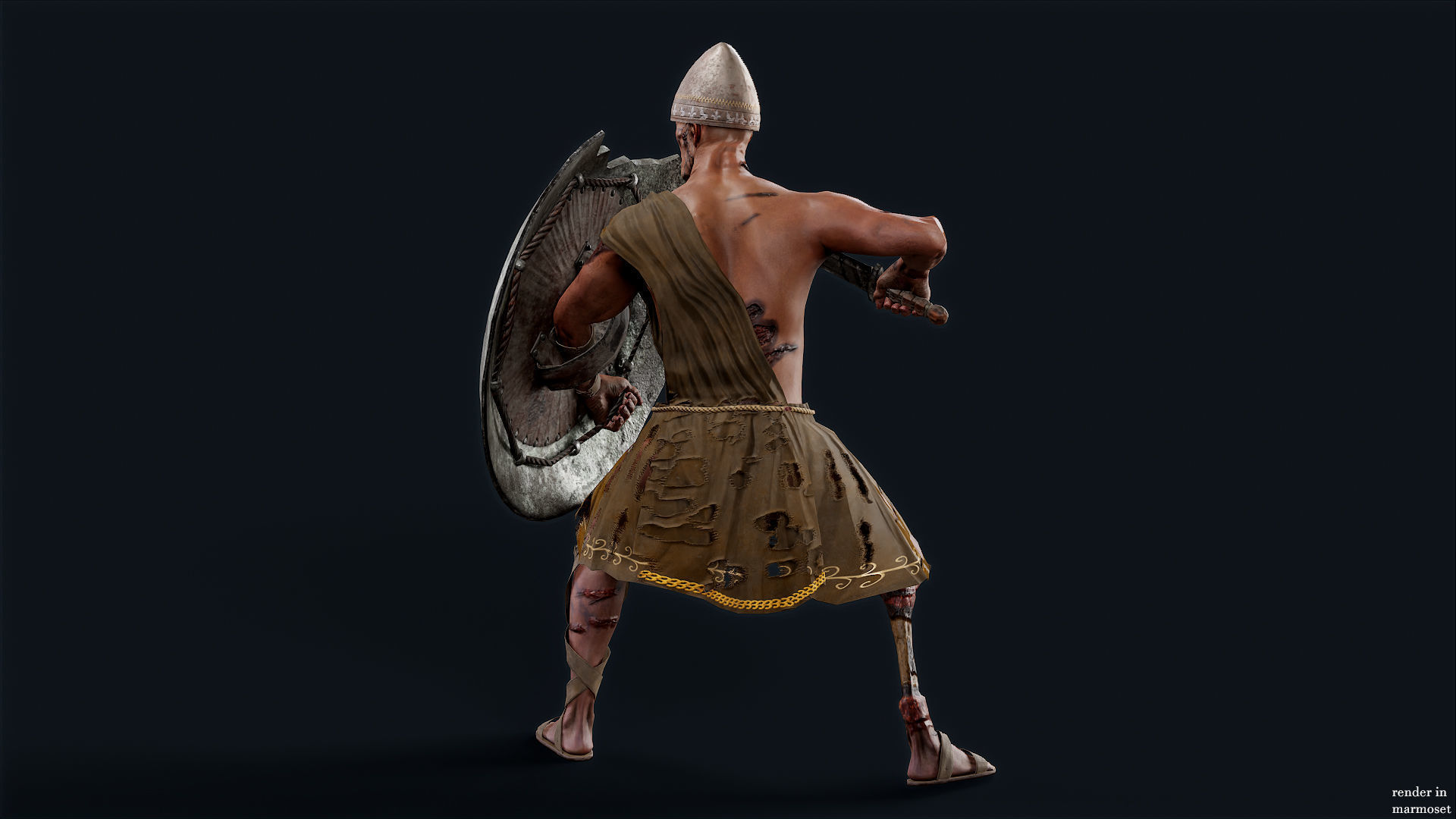SPARTAN ILOTE UNDEAD 5 Low-poly 3D model_6
