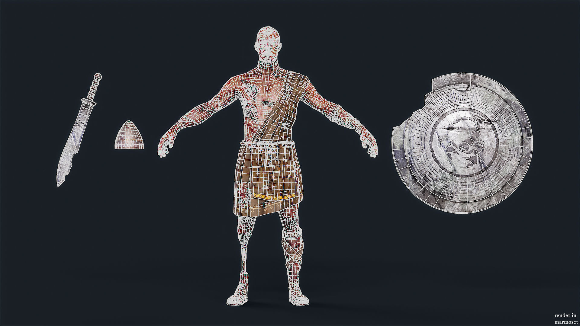 SPARTAN ILOTE UNDEAD 5 Low-poly 3D model_13