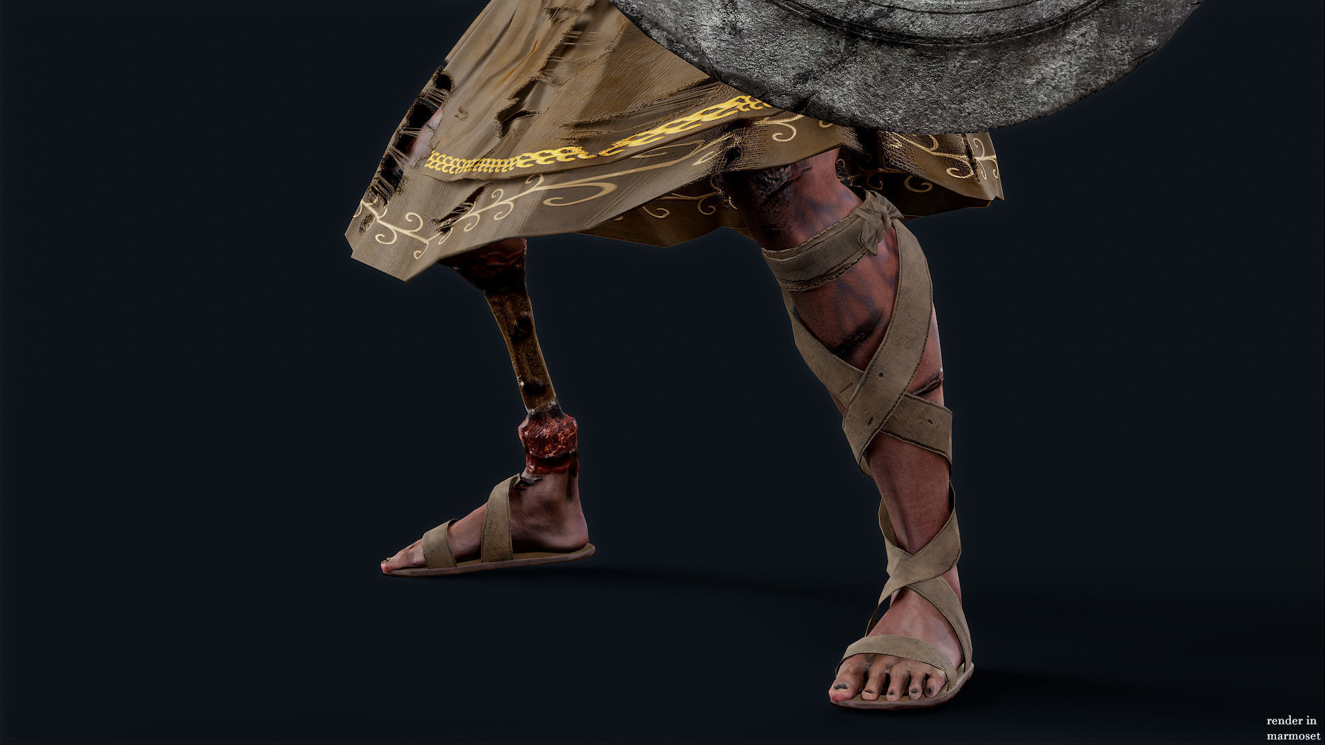 SPARTAN ILOTE UNDEAD 5 Low-poly 3D model_7