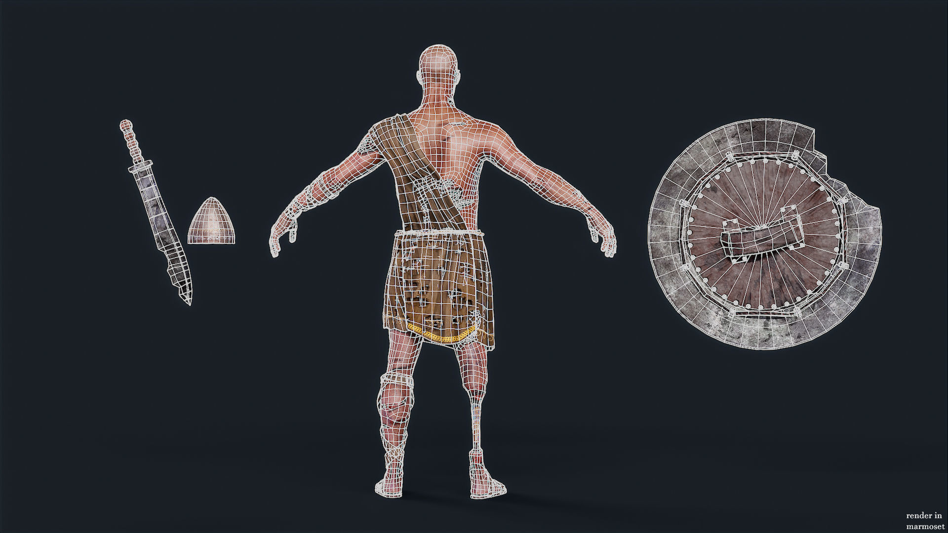 SPARTAN ILOTE UNDEAD 5 Low-poly 3D model_12