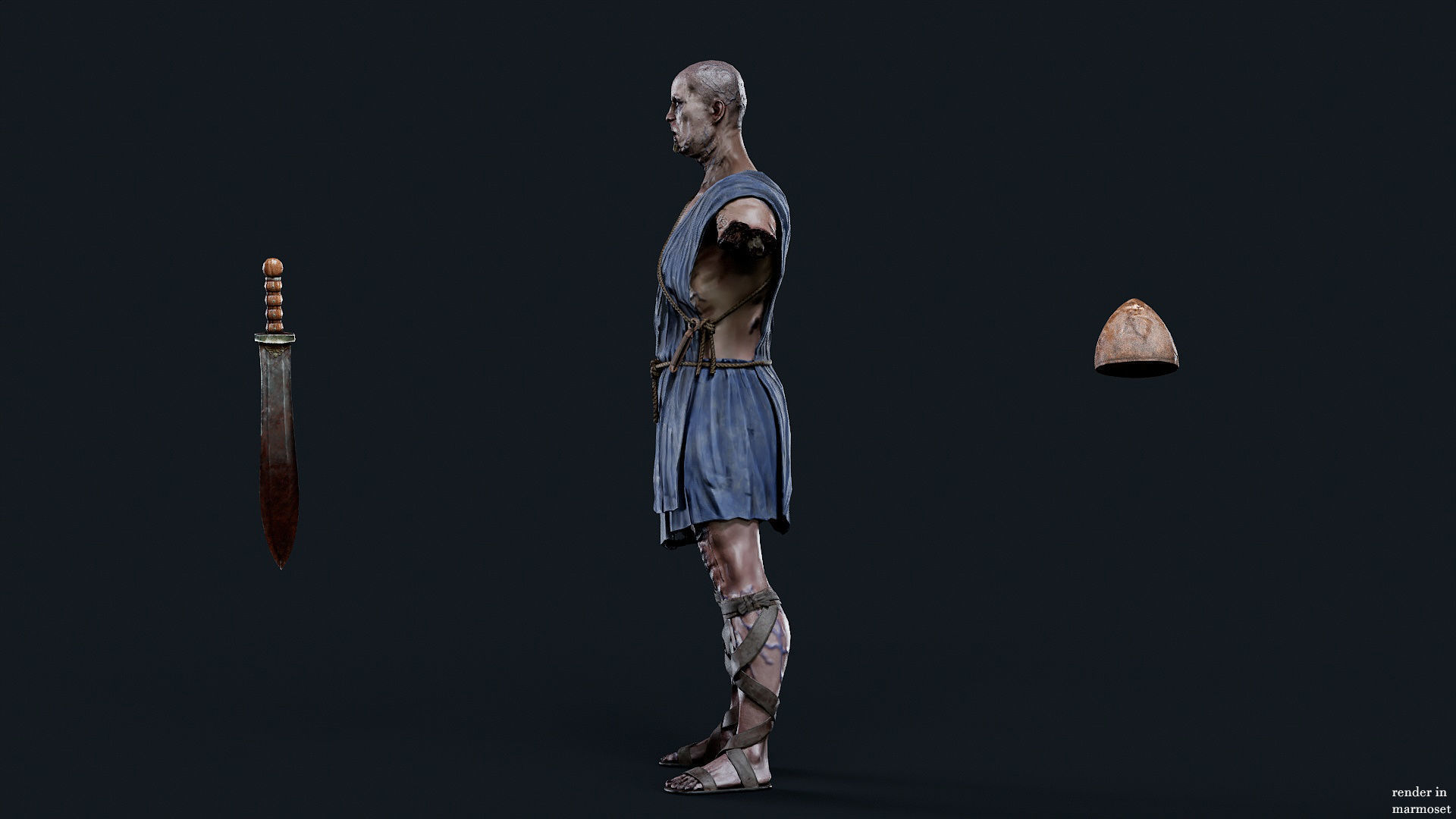 SPARTAN ILOTE UNDEAD 6 Low-poly 3D model_10