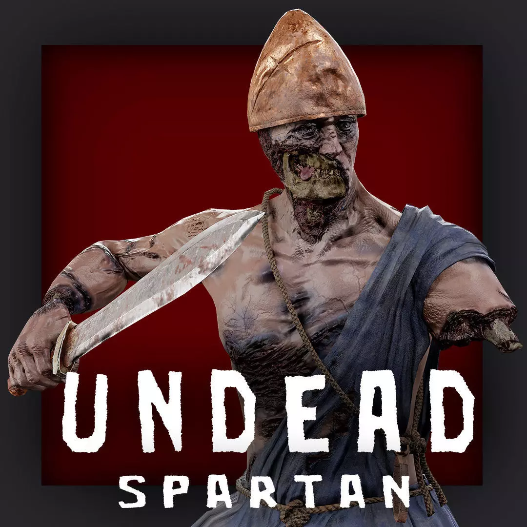 SPARTAN ILOTE UNDEAD 6 Low-poly 3D model_0