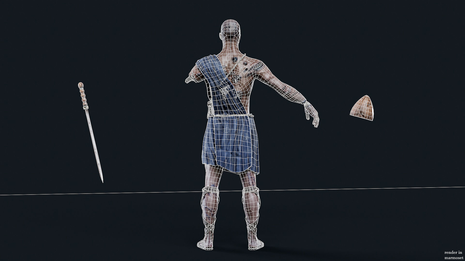 SPARTAN ILOTE UNDEAD 6 Low-poly 3D model_16