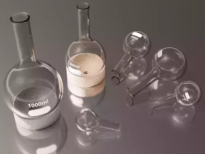 Round Bottom Flasks 3D model