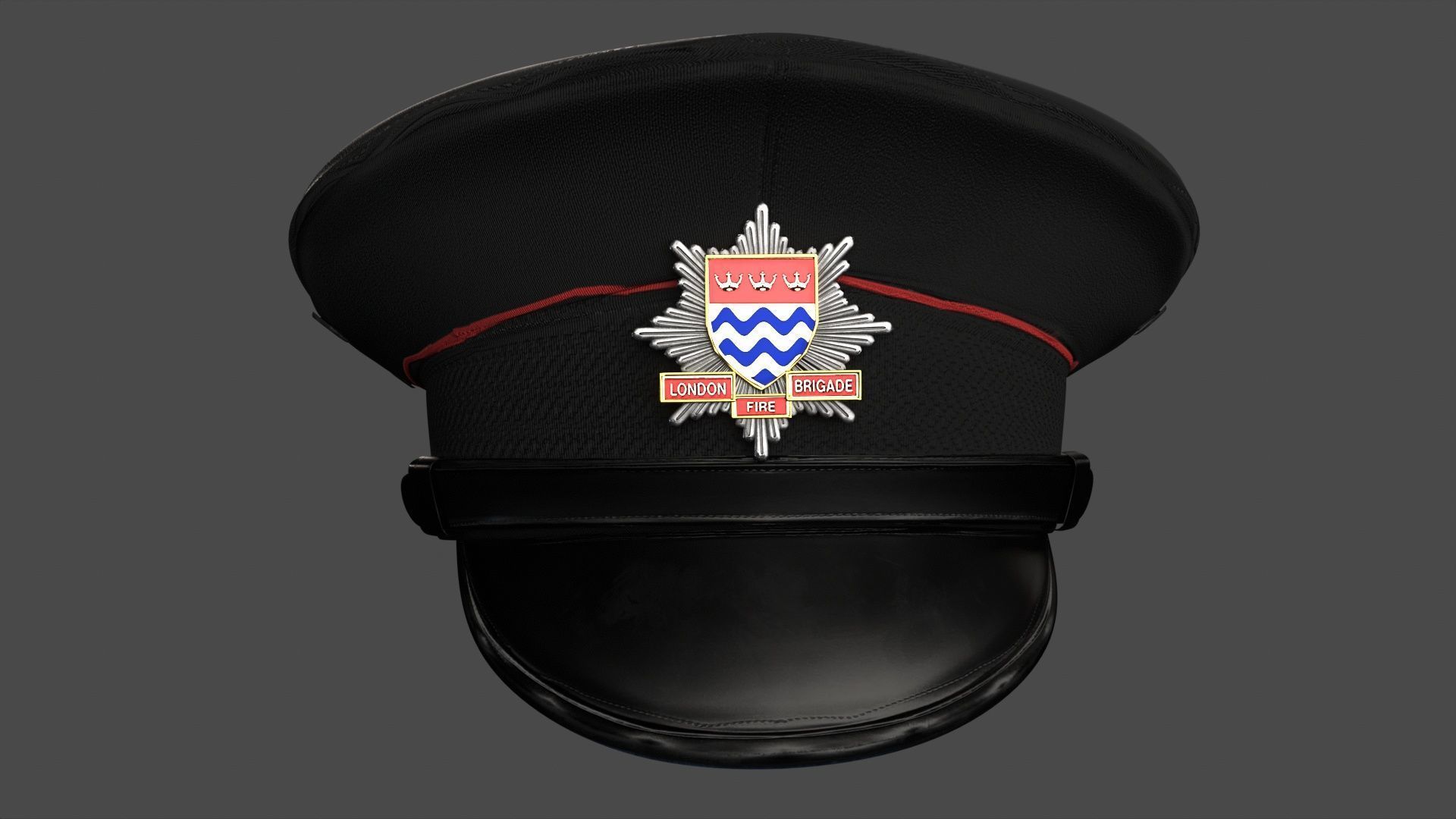 3D Model Collection of Modern London Fire Brigade Formal Uniform Low-poly 3D model_13