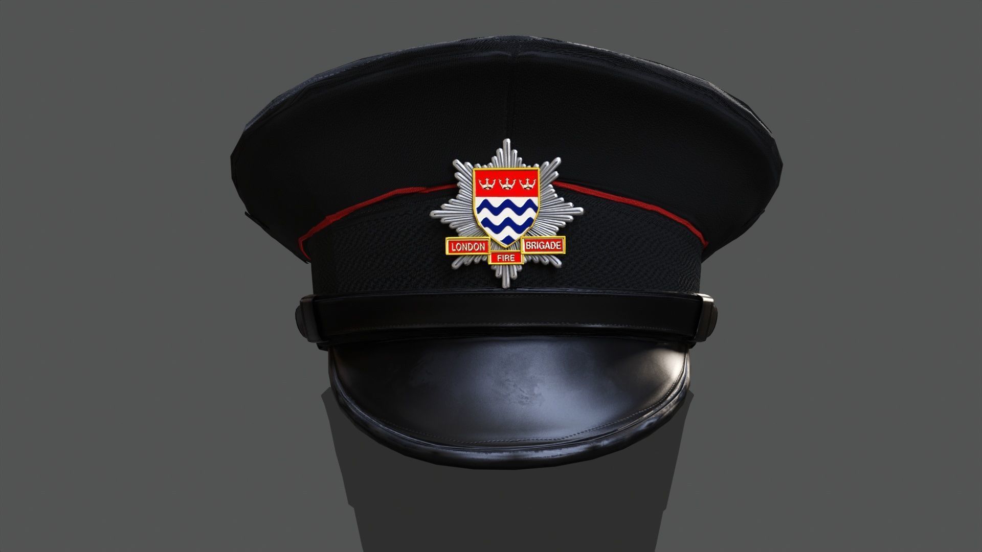 3D Model Collection of Modern London Fire Brigade Formal Uniform Low-poly 3D model_12