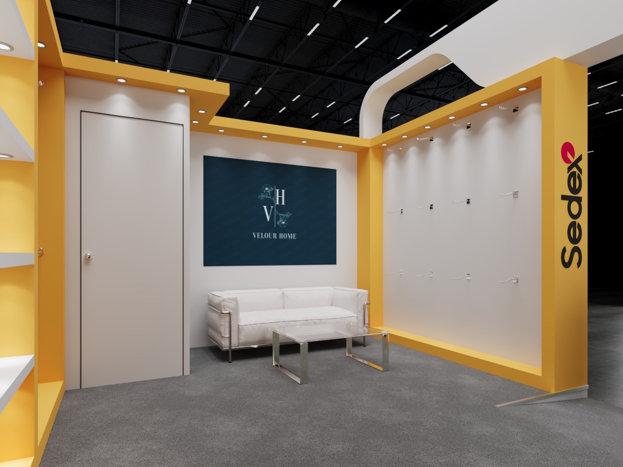 Exhibition Stand 5x4 2Sides D1V1 3D model_5