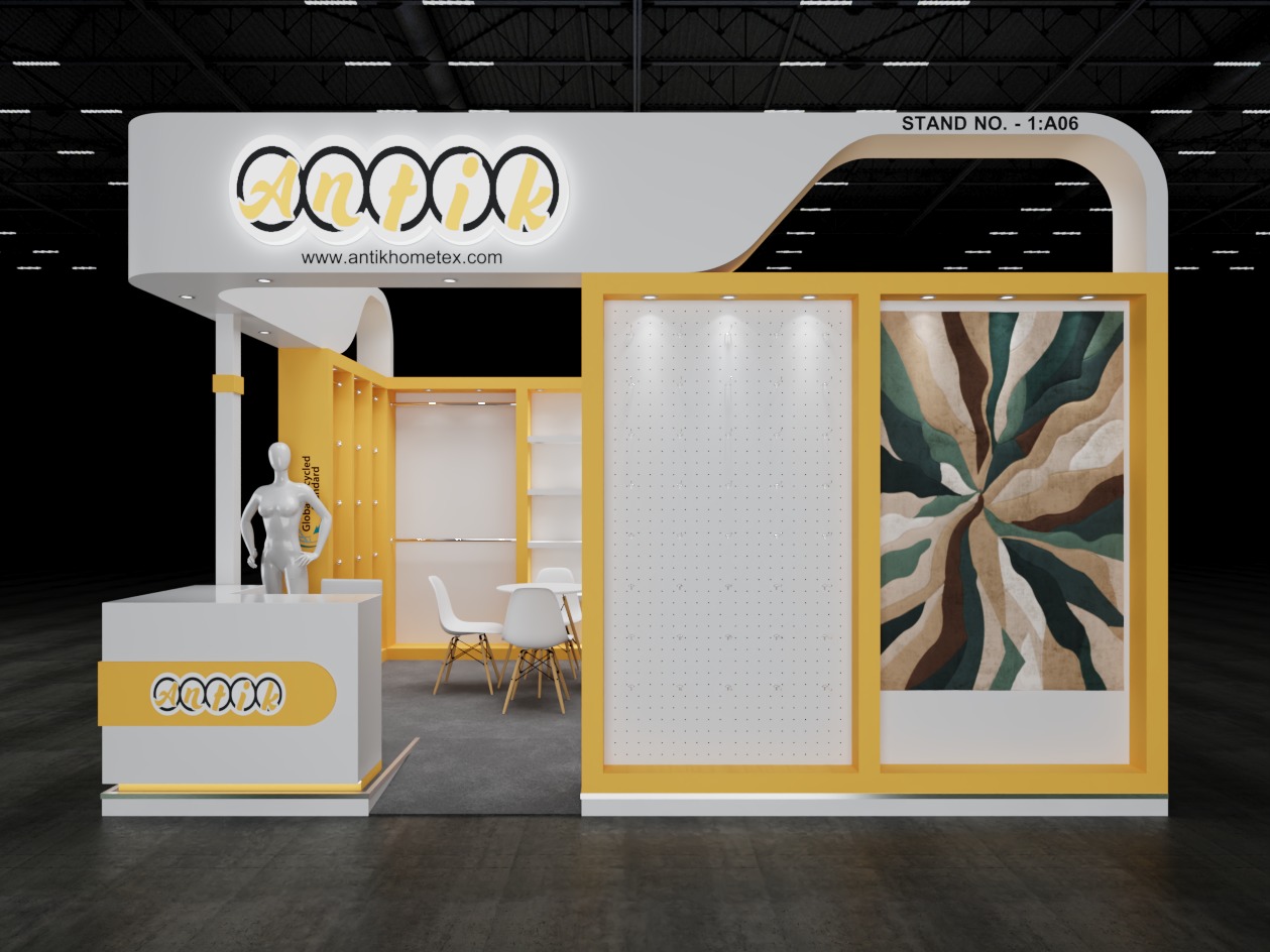 Exhibition Stand 5x4 2Sides D1V1 3D model_1