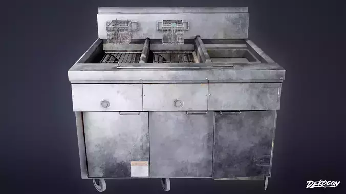 RESTAURANT - Fryer 01 - LOW POLY AND NANITE