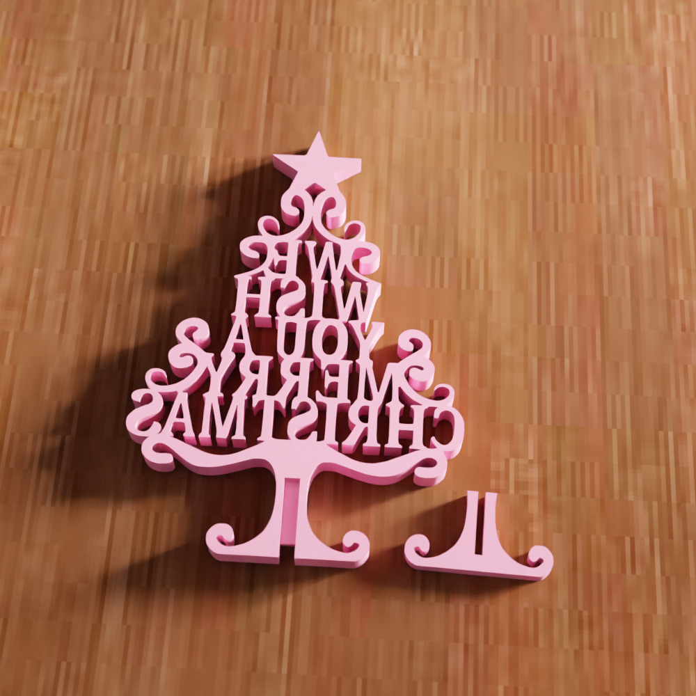 We Wish You A Merry Christmas Tree - 217 3D print model_7