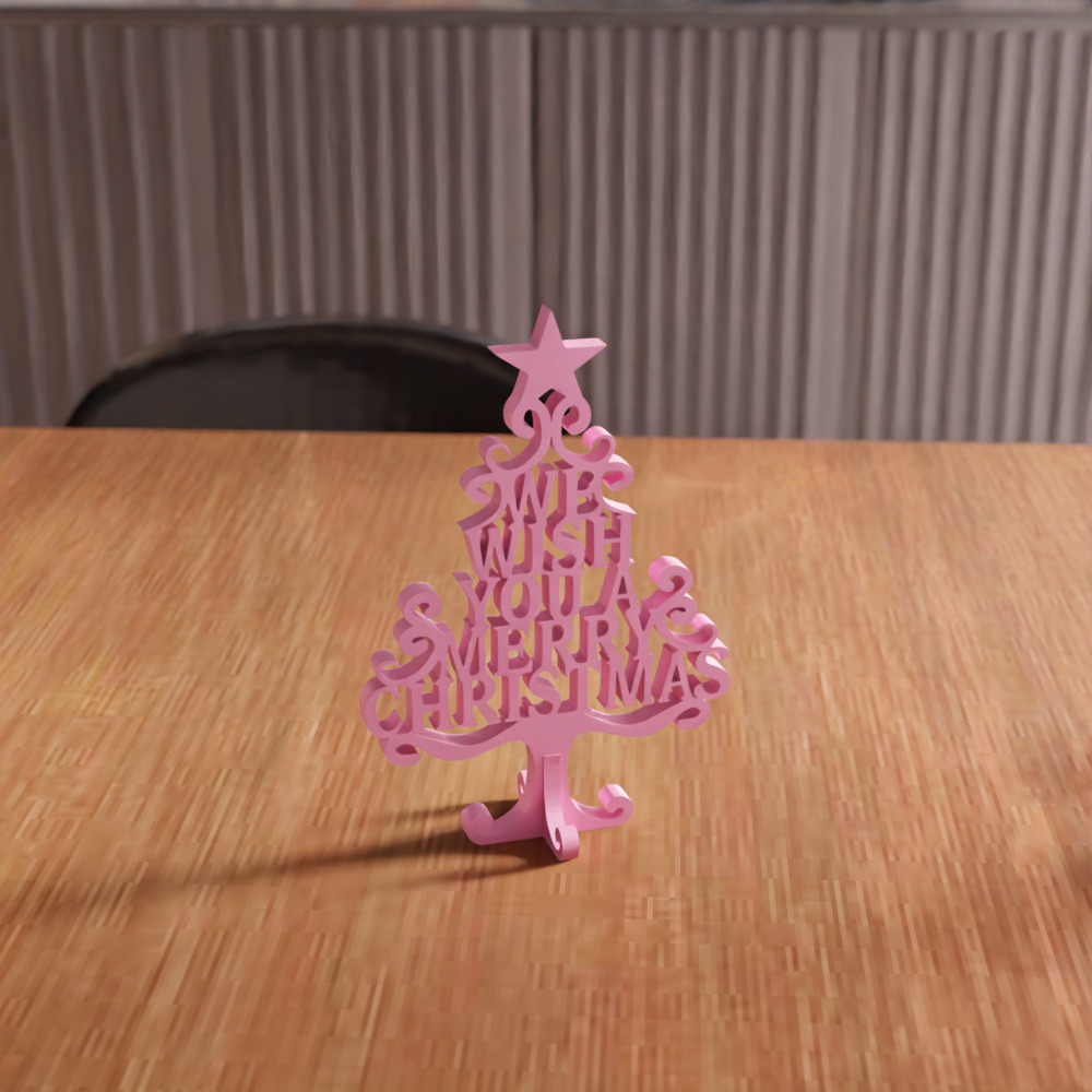 We Wish You A Merry Christmas Tree - 217 3D print model_3