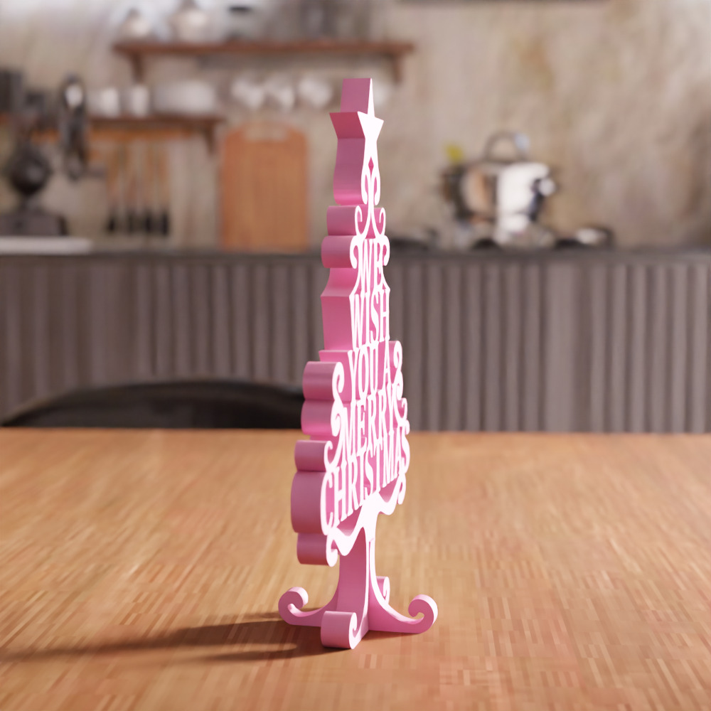 We Wish You A Merry Christmas Tree - 217 3D print model_6