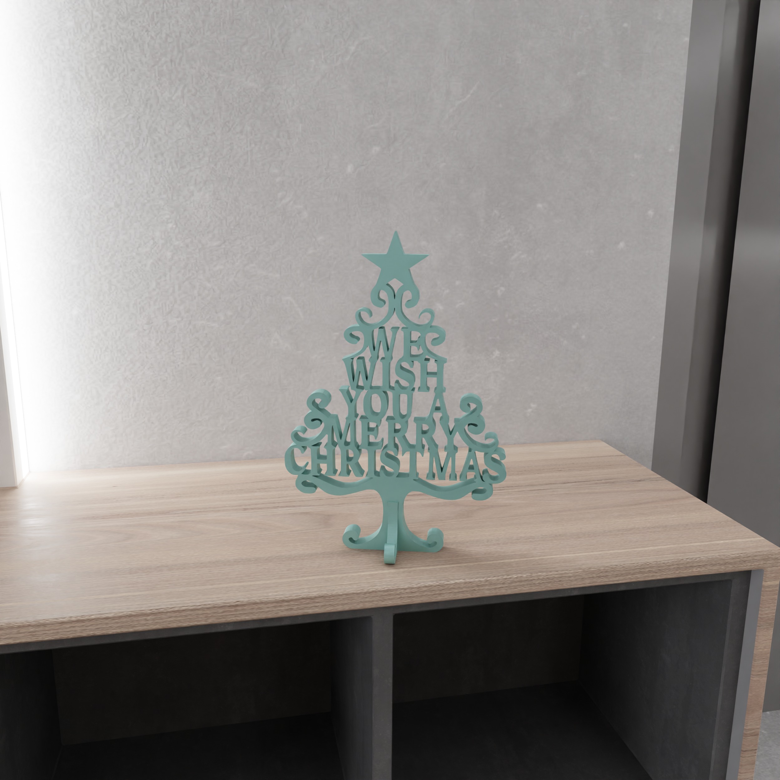 We Wish You A Merry Christmas Tree - 217 3D print model_12