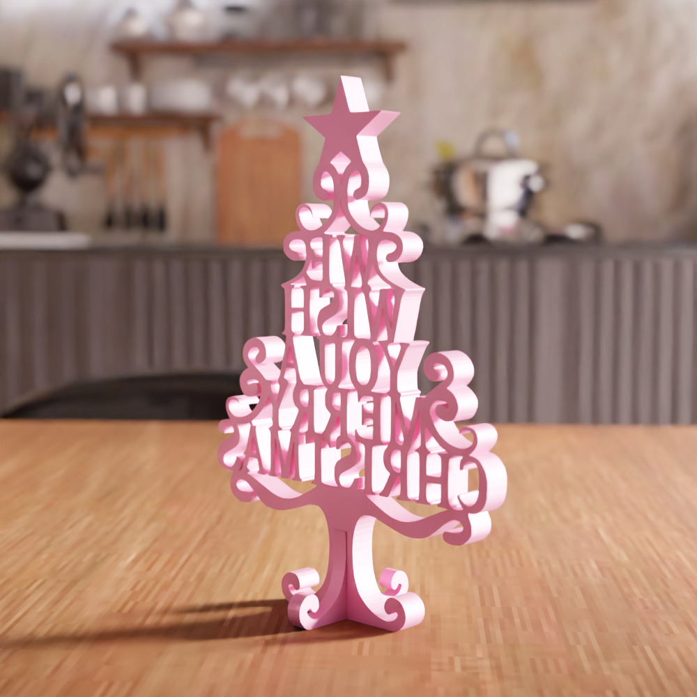 We Wish You A Merry Christmas Tree - 217 3D print model_2