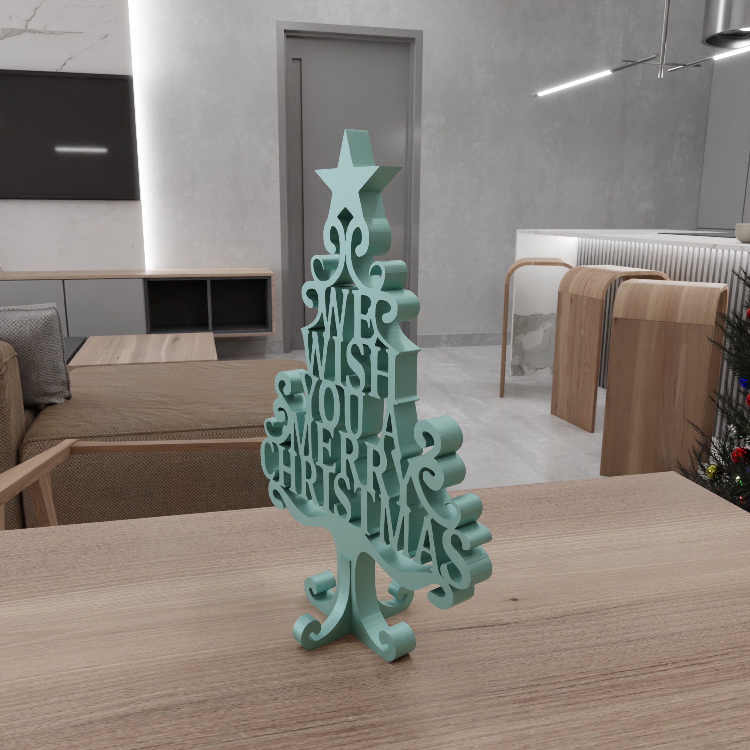 We Wish You A Merry Christmas Tree - 217 3D print model_10