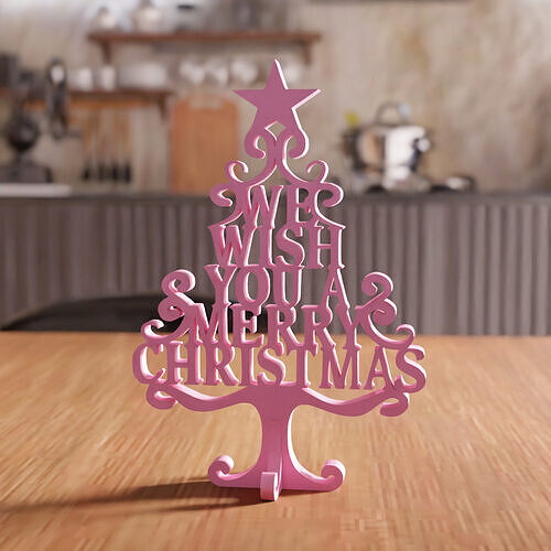 We Wish You A Merry Christmas Tree - 217 3D print model