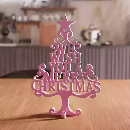 We Wish You A Merry Christmas Tree - 217 3D print model