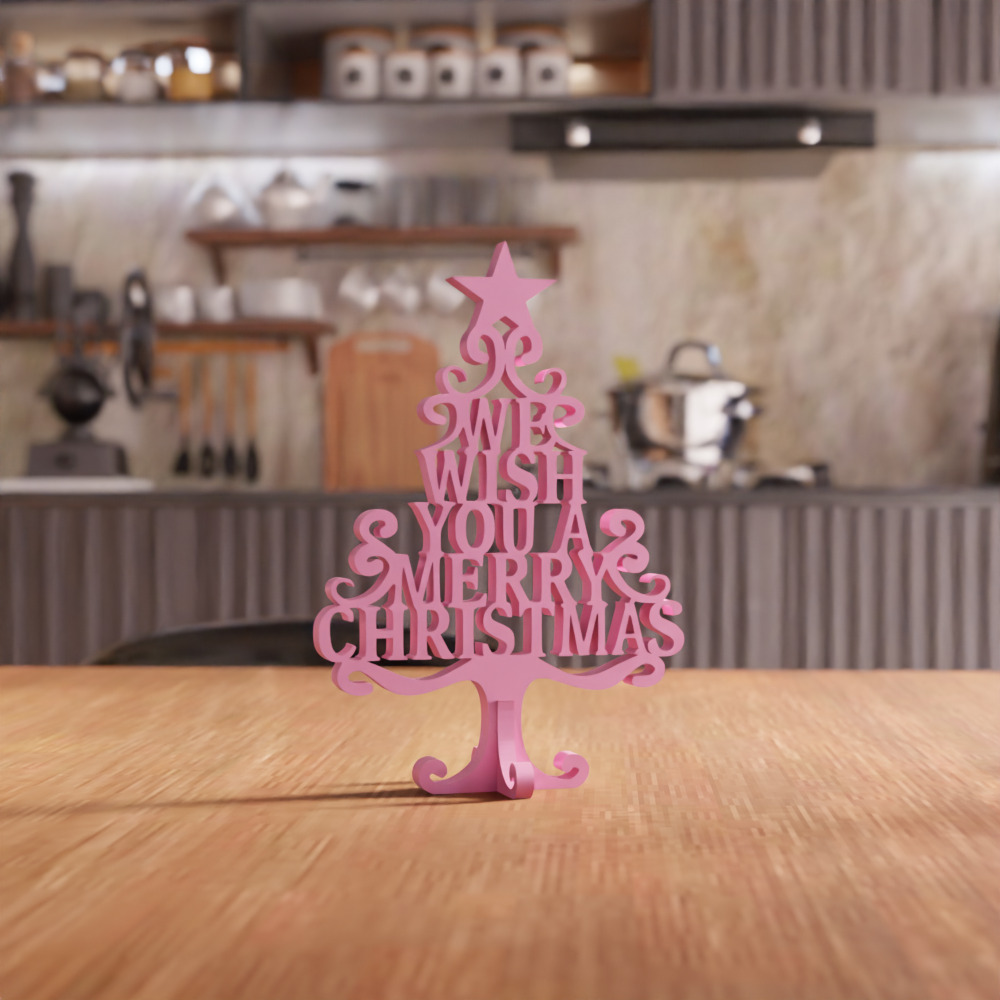 We Wish You A Merry Christmas Tree - 217 3D print model_5