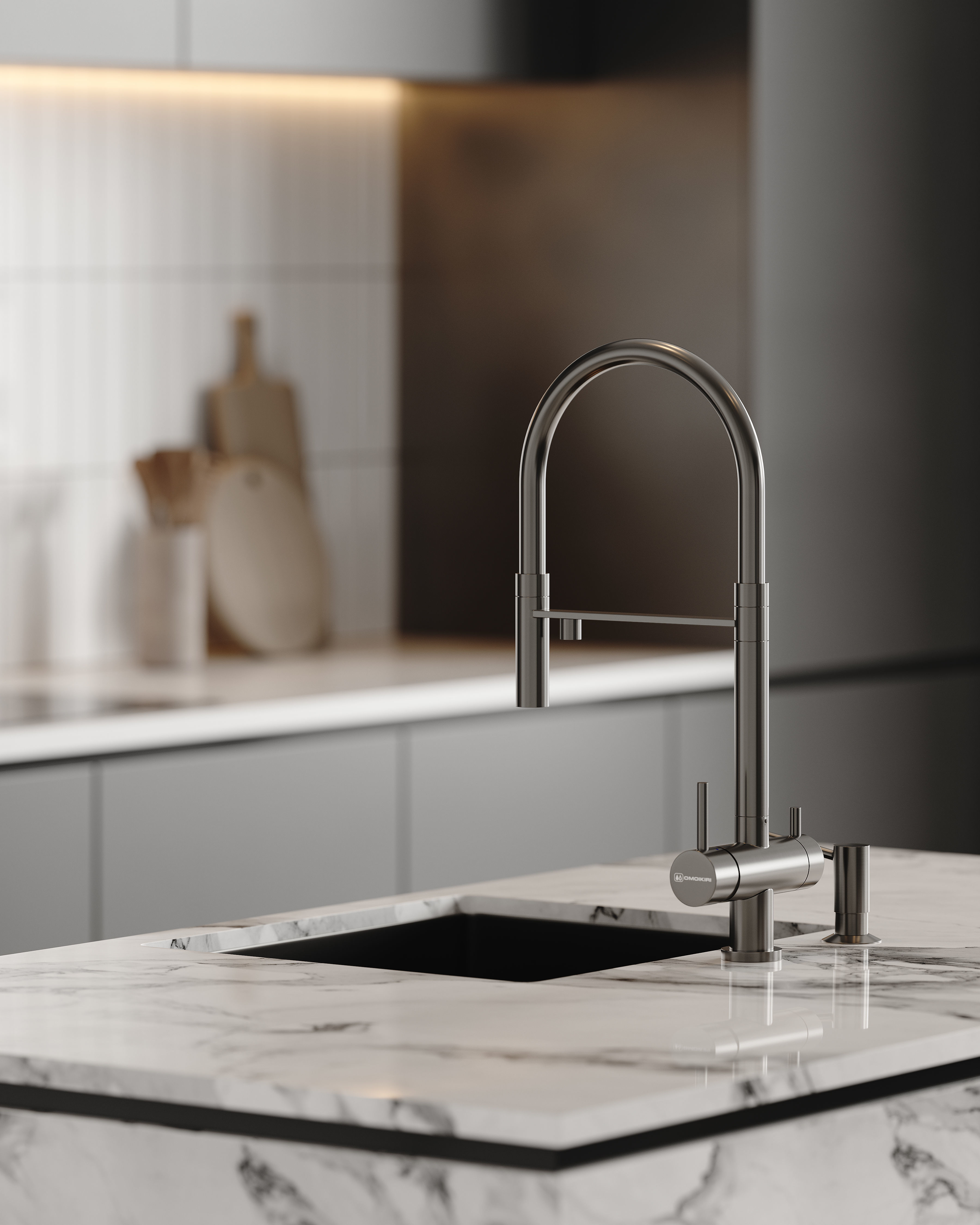 AR-22081 Gray House - Livingroom-Kitchen-Hallway 3D Scene 3D model_17